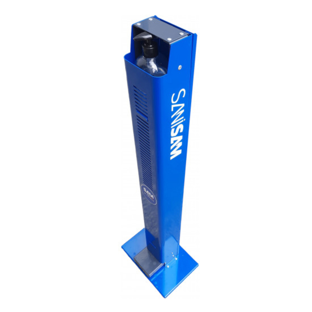 SANISAM-FLOOR BORNE INDIVIDUELLE DE DÉSINFECTION DES MAINS SANS CONTACT SAM OUTILLAGE - COULEUR NOIRE - STHG4B