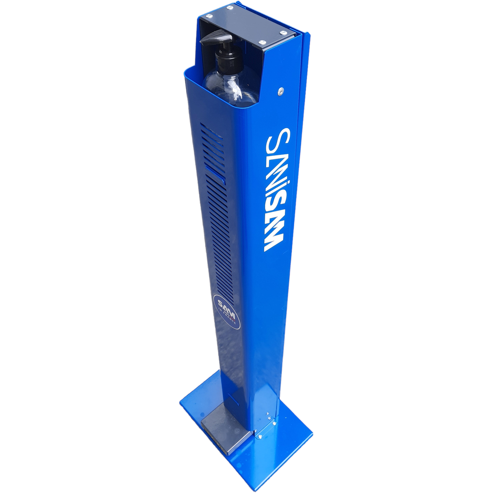 SANISAM-FLOOR BORNE INDIVIDUELLE DE DÉSINFECTION DES MAINS SANS CONTACT ÉQUIPÉE SAM OUTILLAGE - STHG4K