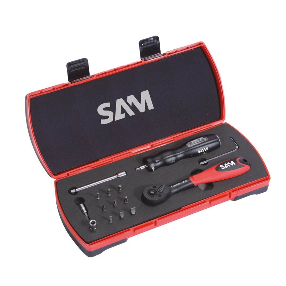 COFFRET TOURNEVIS DYNAMOMETRIQUE 1/4' SAM OUTILLAGE - T42J1