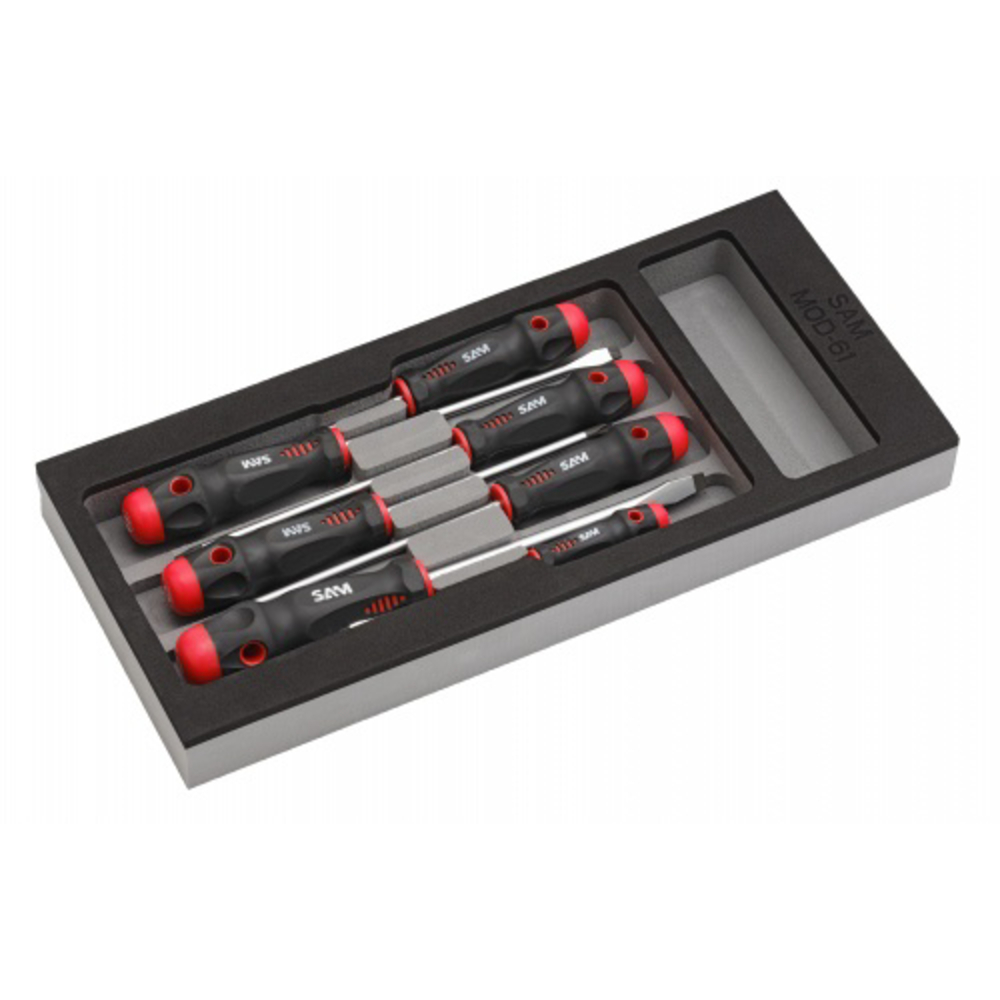 Module mousse 1/3 de 7 tournevis fente et phillips SAM OUTILLAGE - TAPJ7MM