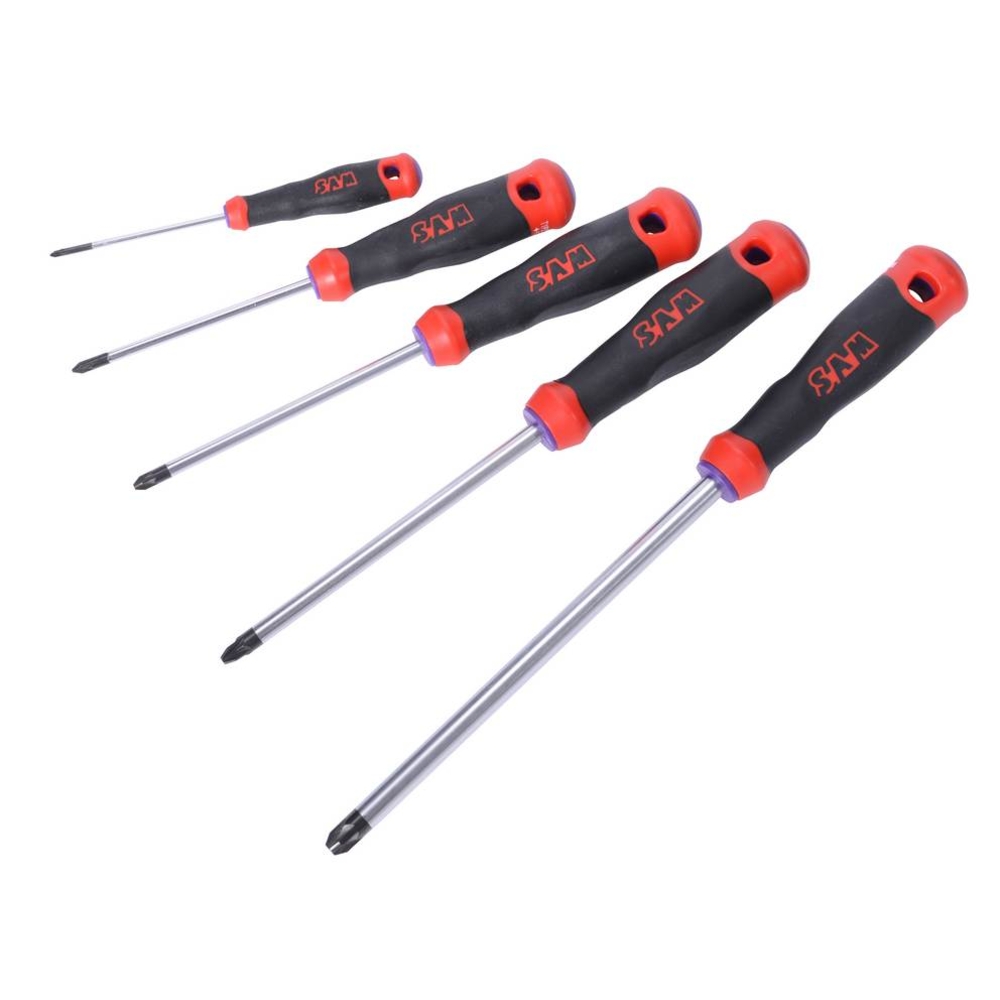 TOURNEVIS S1 POZIDRIV JEU DE 5 SAM OUTILLAGE - TPZJ5
