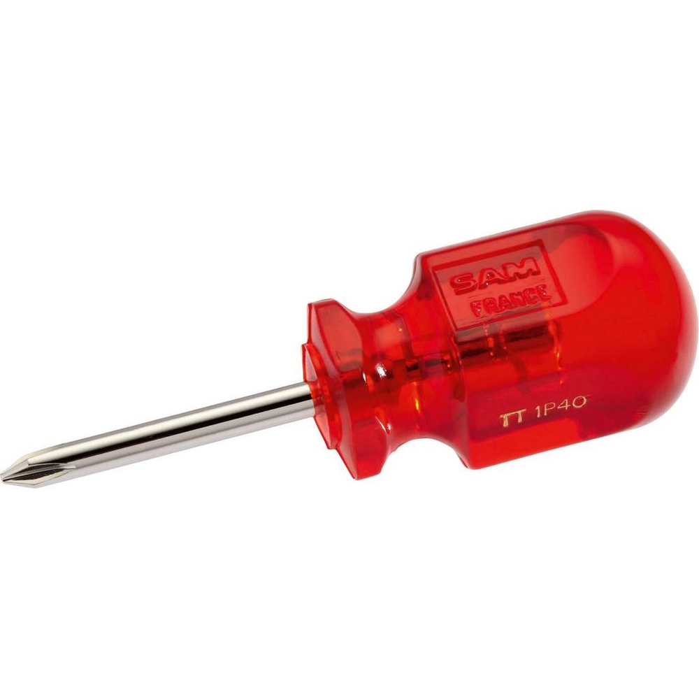 TOURNEVIS TRADITION EXTRA COURT PZ N°0 3X40 MM SAM OUTILLAGE - TT0PZ40