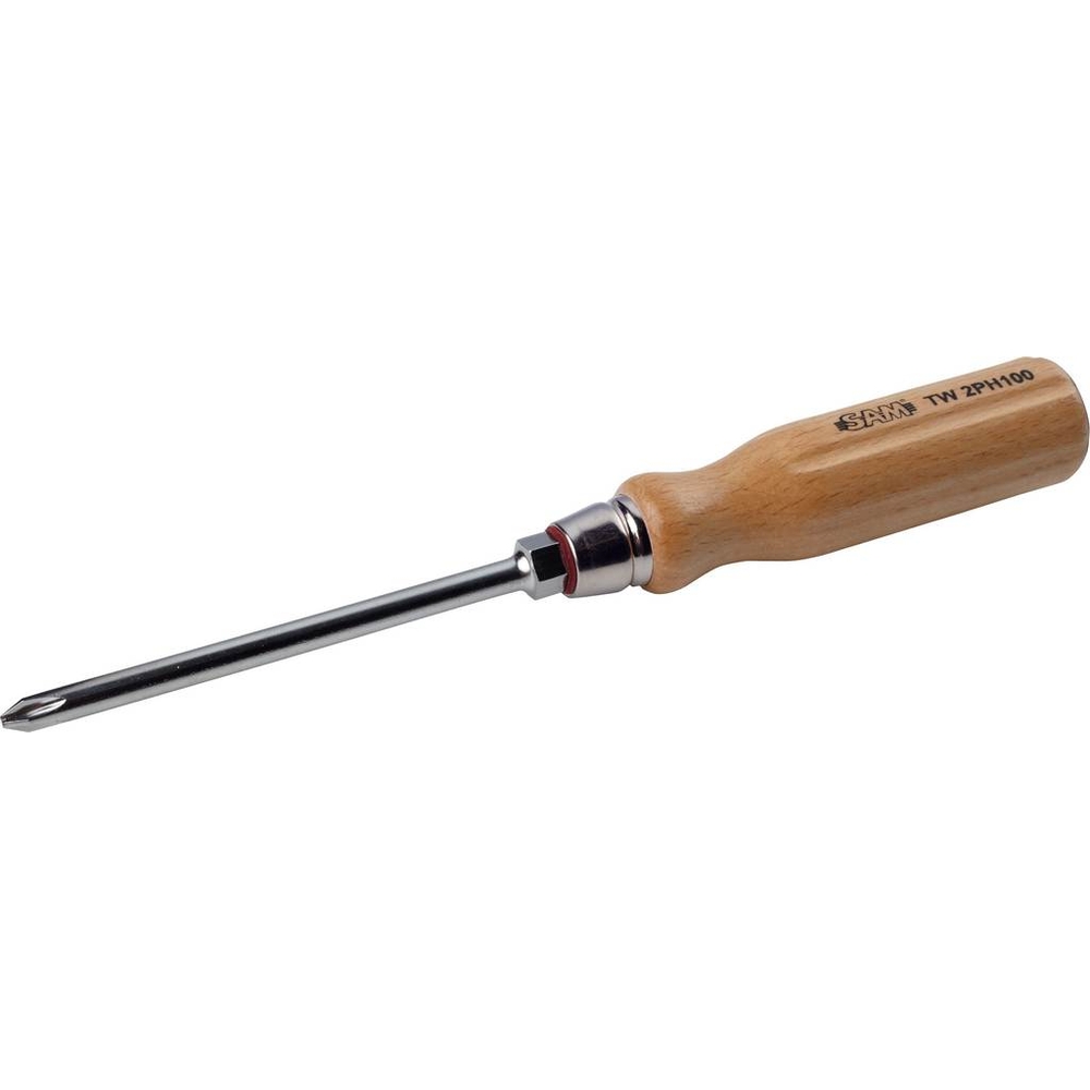 TOURNEVIS BOIS FENTE PH2 100 MM SAM OUTILLAGE - TW2PH100