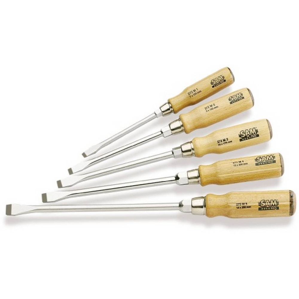 JEU DE 5 TOURNEVIS BOIS MECANICIEN SAM OUTILLAGE - TWMJ5