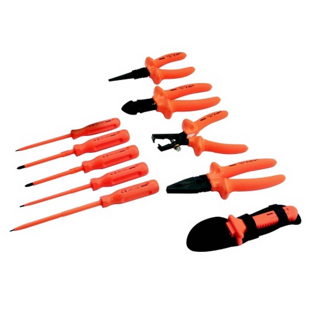 COMPO. 11 OUTILS ISOLES DANS SACOCHE CUIR SAM OUTILLAGE - Z11PCE