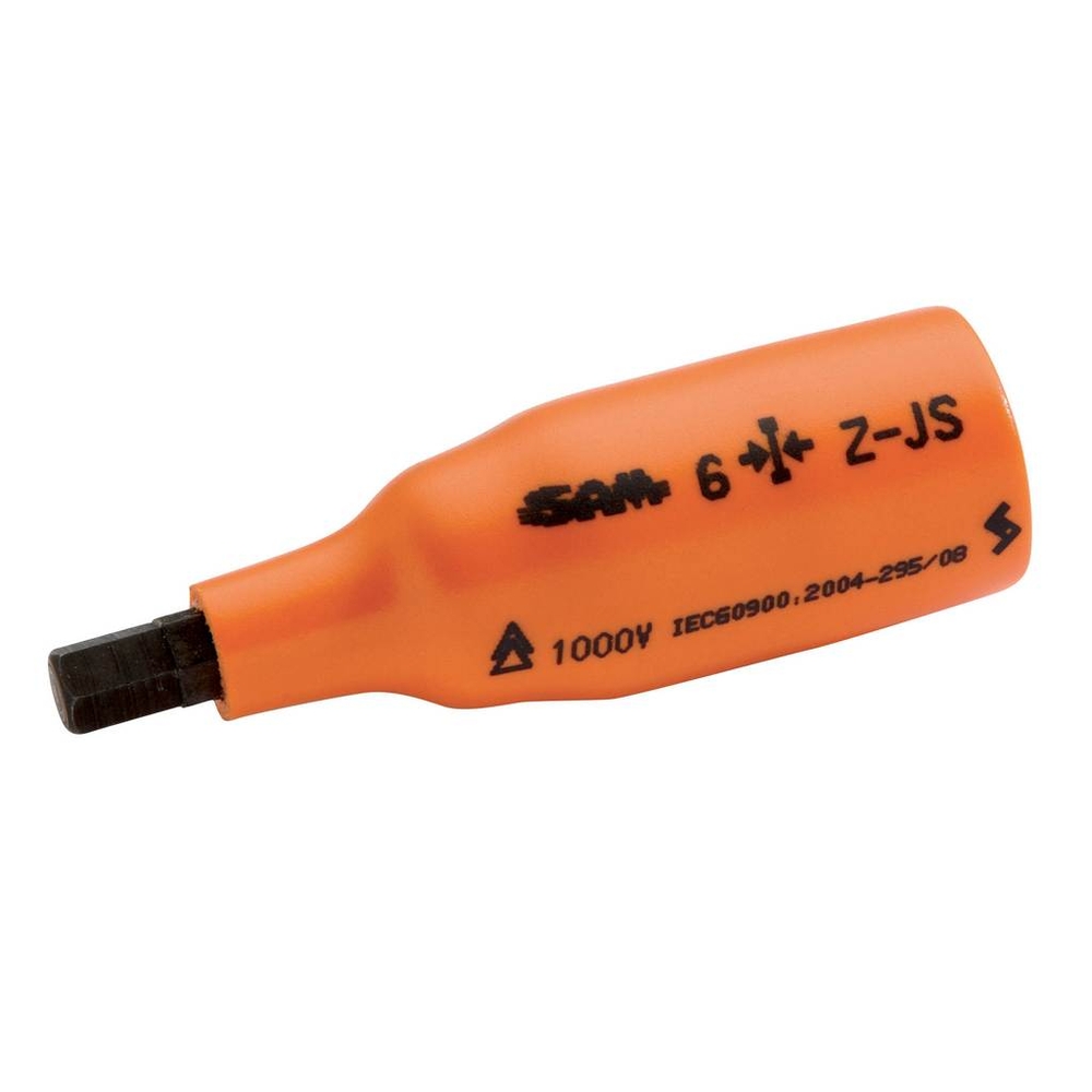 DOUILLE TOURNEVIS ISOLEE 3/8 6 PANS CREUX 6 MM SAM OUTILLAGE - ZJS6
