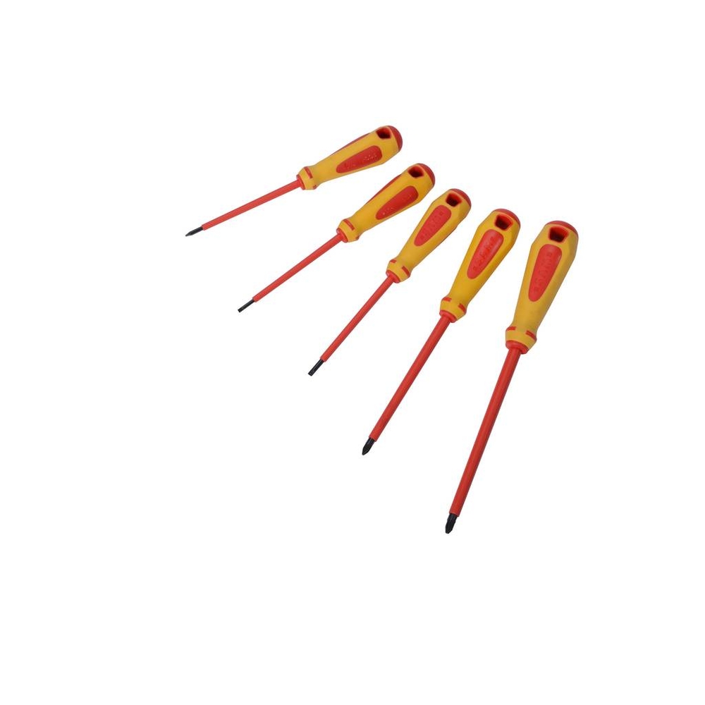 JEU DE 5 TOURNEVIS FENTE ET POZIDRIV ISOLES 1000V SAM OUTILLAGE - ZTBPZJ5