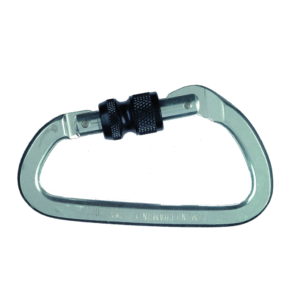 MOUSQUETON SASSI EN ACIER À VIS -00040