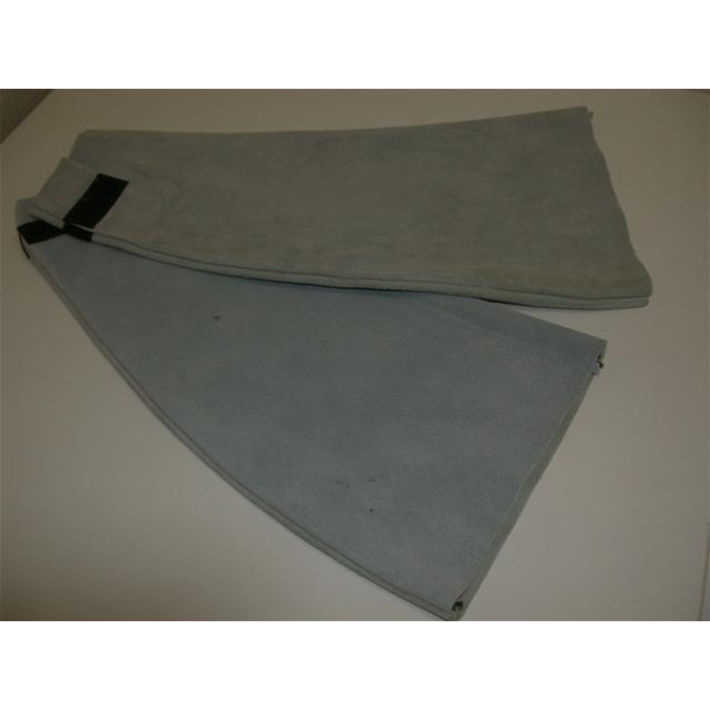 MANCHETTES SASSI EN CROUTE DE CUIR CHROME ( LA PAIRE) -69