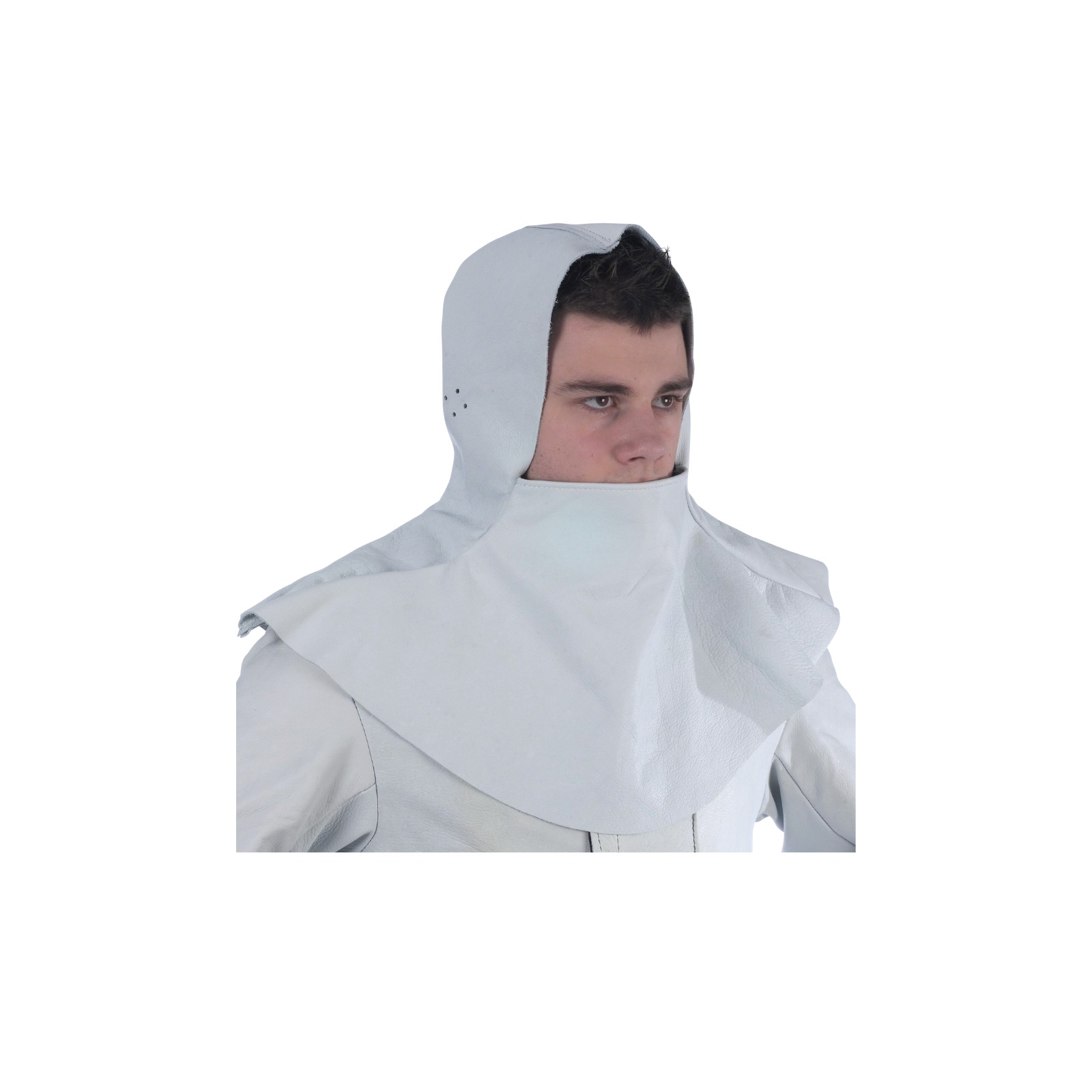 Cagoule soudeur cuir vachette SASSI 00095