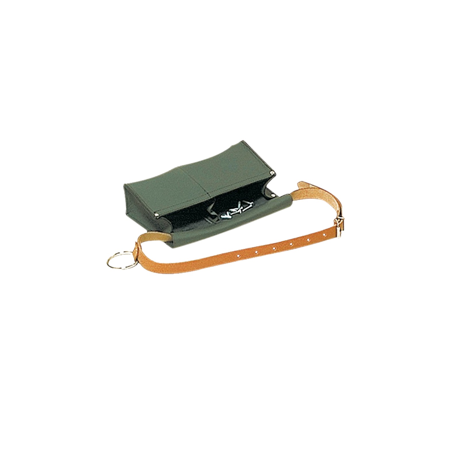 Poche à clous cuir vachette 2 poches ceinture anneau porte-marteau SASSI 00204
