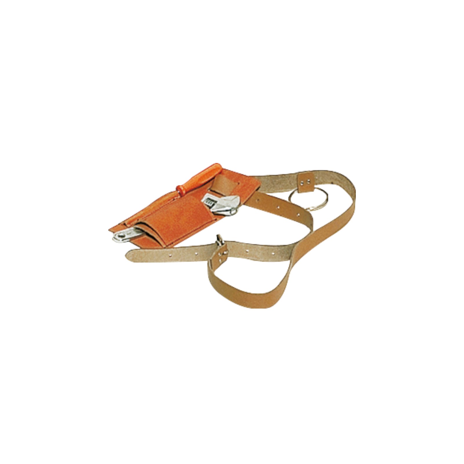 Holster cuir vachette pleine fleur 3-4 outils ceinture anneau SASSI 00805