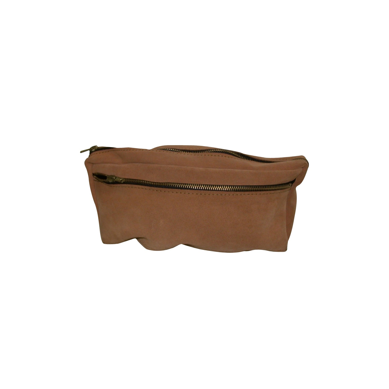 Sacoche banane croûte de cuir rouille SASSI 00864