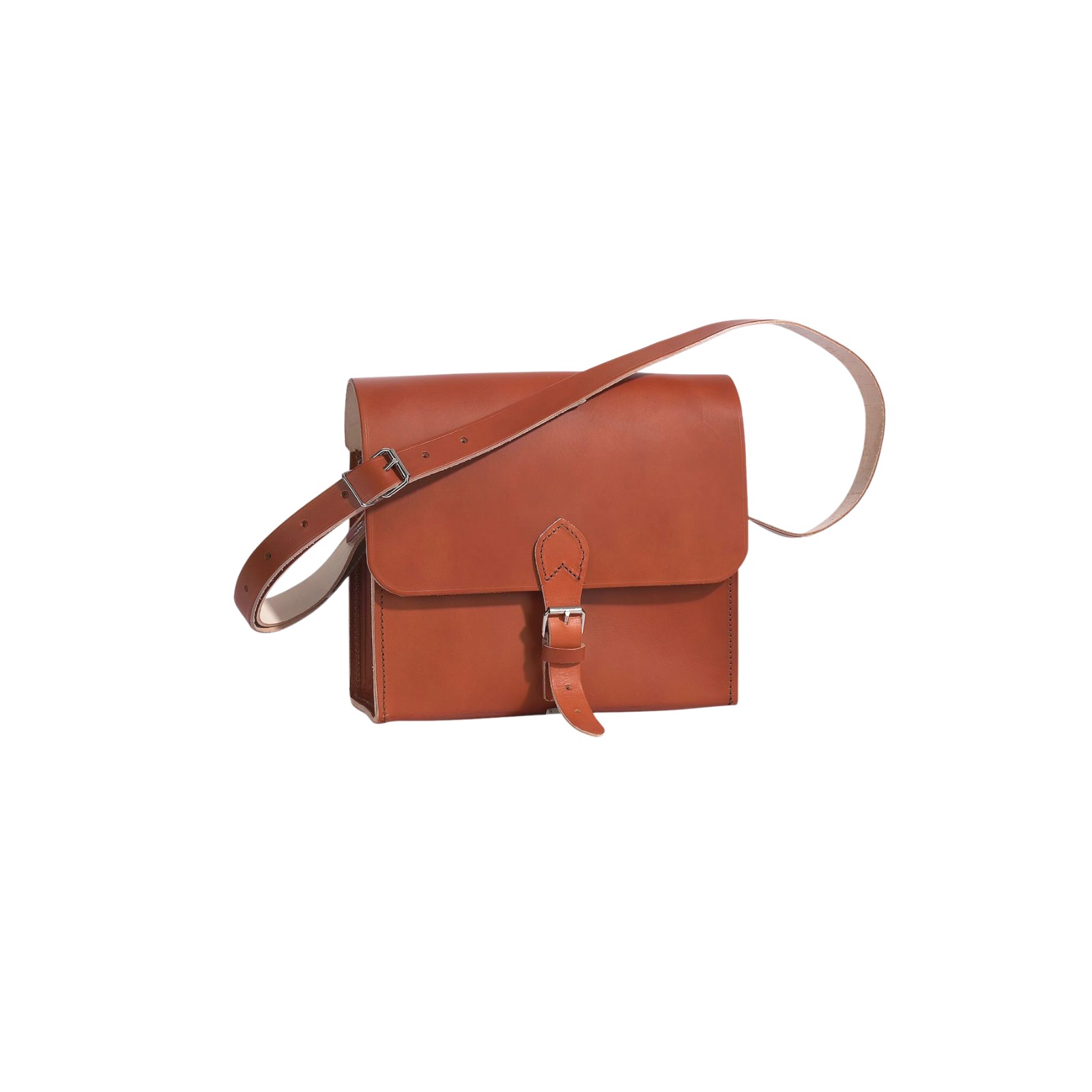 Sac cuir vachette pleine fleur bandoulière 30 cm SASSI 00930