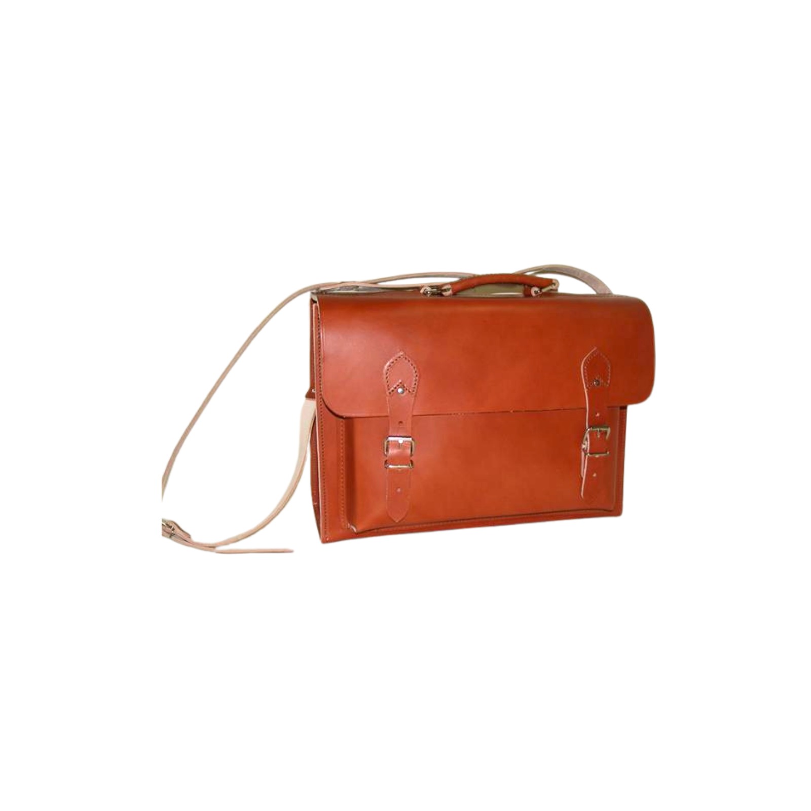 Sac cuir vachette poche avant bandoulière SASSI 04047