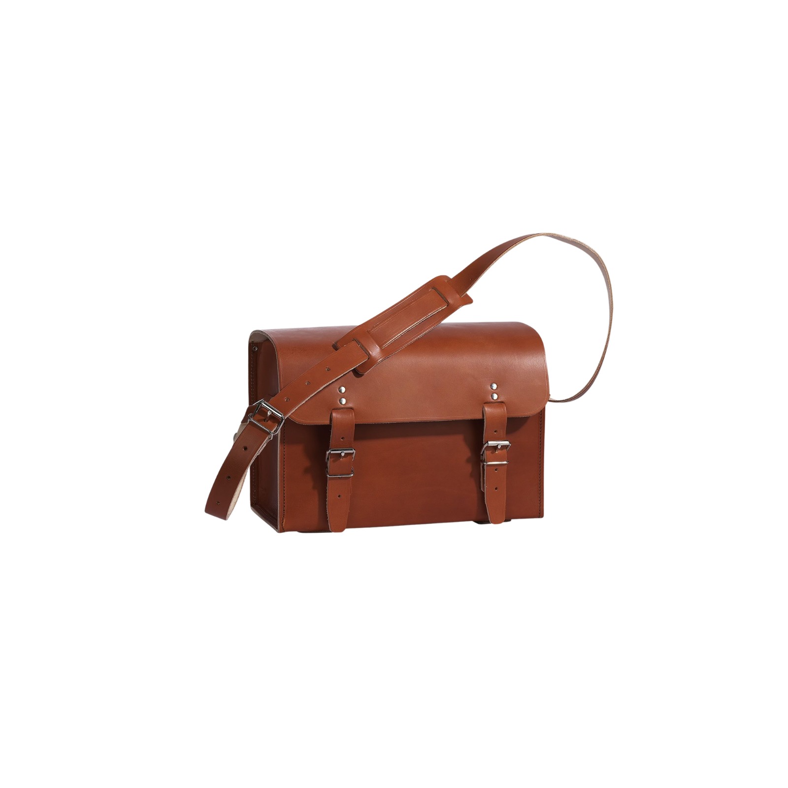 Sac à outils cuir vachette pleine fleur 30x20x15 cm SASSI 04052
