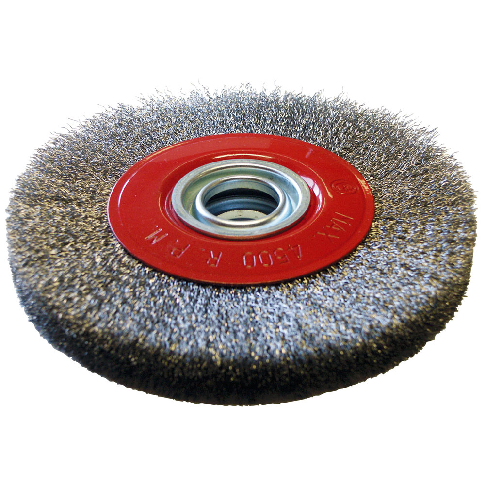 Brosse circulaire D200 inox pour décapage et nettoyage de métal, bois, plastique et plus SIDAMO - 10306021