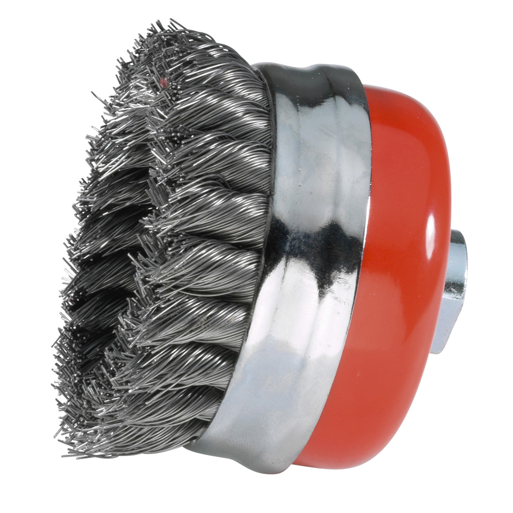 Brosse en coupe M14 D80 pour décapage, nettoyage et polissage des métaux, bois et plastiques SIDAMO - 10309003