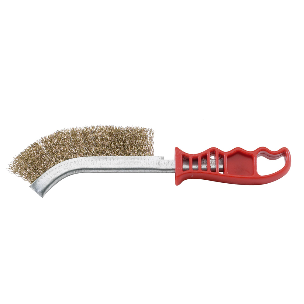 Brosse à main plastique 1 rang pour nettoyage, dérouillage et polissage des pièces métal, bois et plastiques SIDAMO - 10311004
