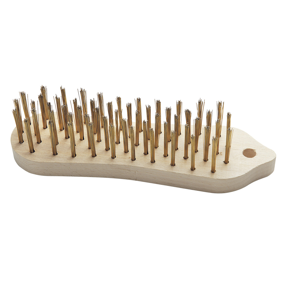 BROSSE METALLIQUE A MAIN SUPPORT BOIS 210X60 LAIT.5RG SANS MANCHE SIDAMO - 10311006