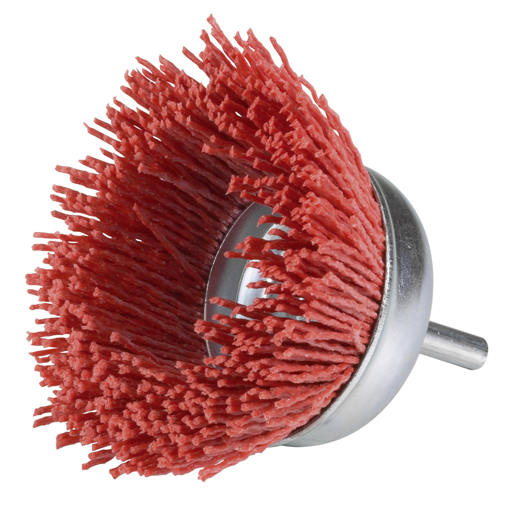 Brosse nylon abrasive D50 pour nettoyage, dérouillage et polissage des métaux, bois, plastiques et matériaux SIDAMO - 10314030