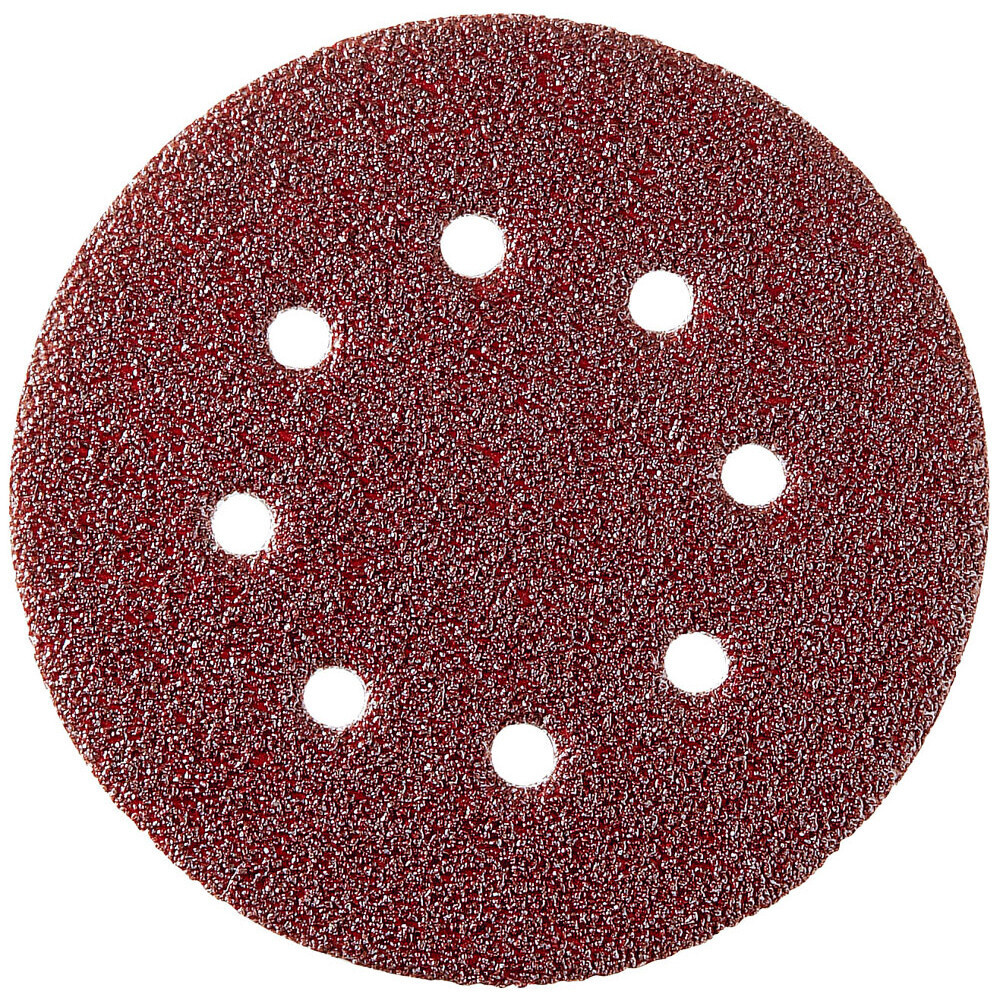Disque auto-agrippant D125 mm papier corindon pour décapage et ponçage à sec de métaux et bois durs SIDAMO - 10940026