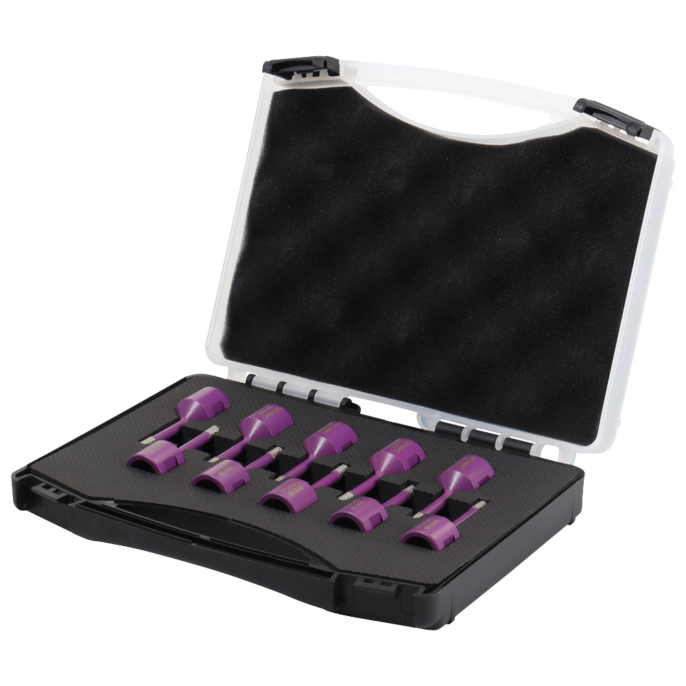 COFFRET DE 10 TREPANS DIAMANT A SEC M14 D.6 - SIDAMO - 11101448