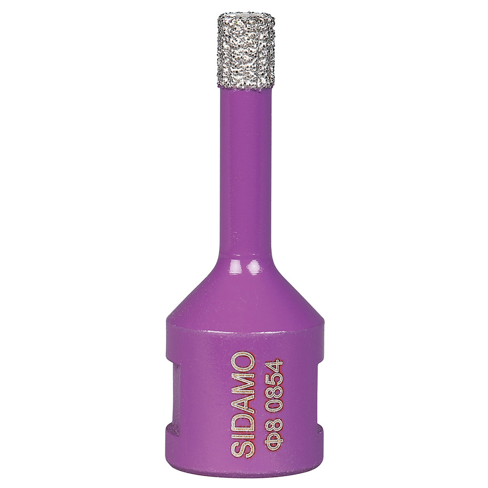 Trépan diamant à sec D8 pour perçage céramique, marbre et matériaux composites SIDAMO - 11101453