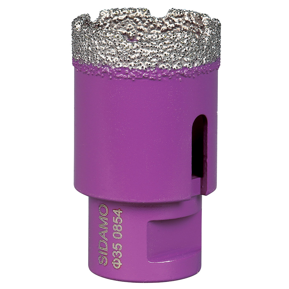 Trépan diamant D35 pour perçage de céramique, grès, marbre et composites à sec ou à eau SIDAMO - 11101460