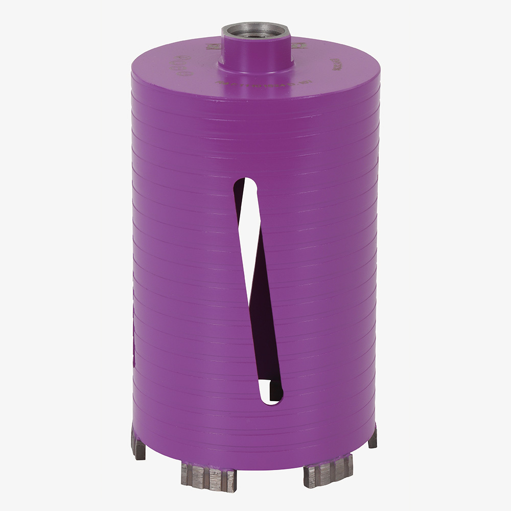 Couronne diamantée D107 L150 pour carottage à sec béton, parpaing et brique SIDAMO - 11101524
