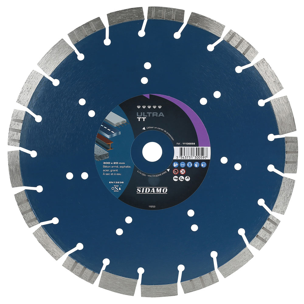 DISQUE DIAMANT ULTRA TT D. 300 x 20 x h 13 SIDAMO - 11130059