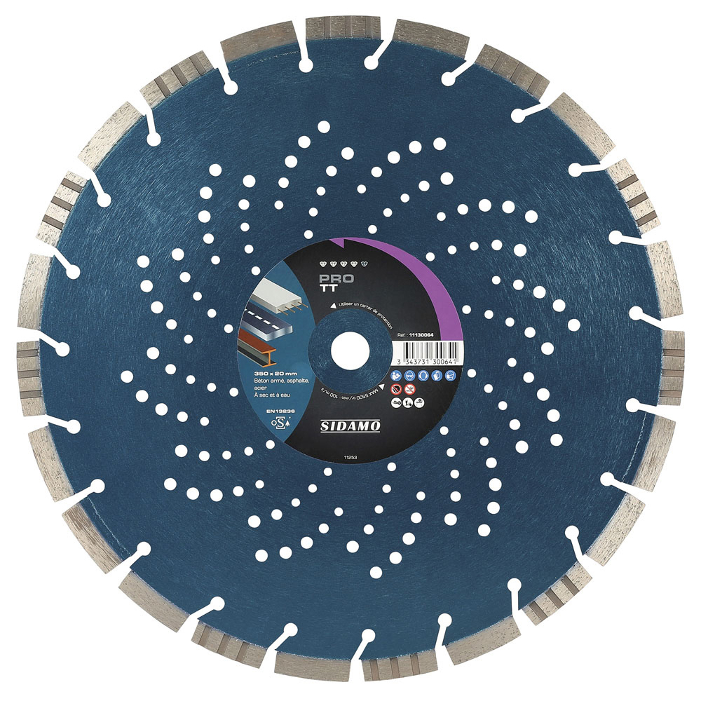 DISQUE DIAMANT PRO TT D. 350 x 20 x h 12 SIDAMO - 11130064
