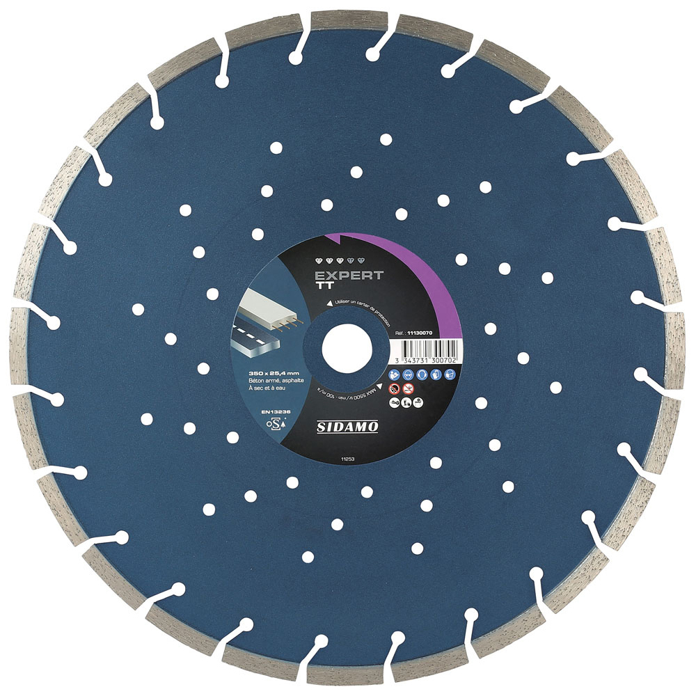 DISQUE DIAMANT EXPERT TT D. 350 x 25,4 x h 10 SIDAMO - 11130070