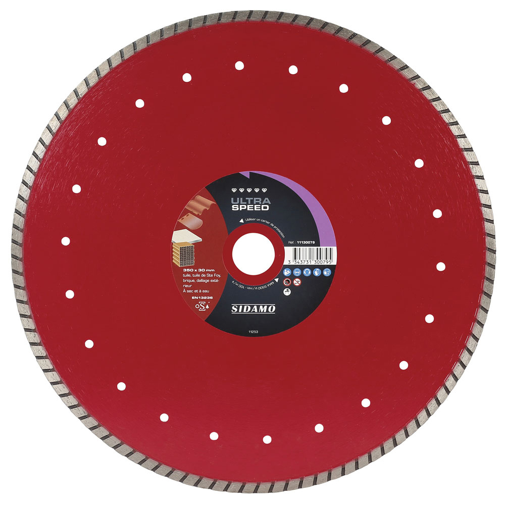 DISQUE DIAMANT ULTRA SPEED D. 350 x 30-25,4 x h 8,5 SIDAMO - 11130079