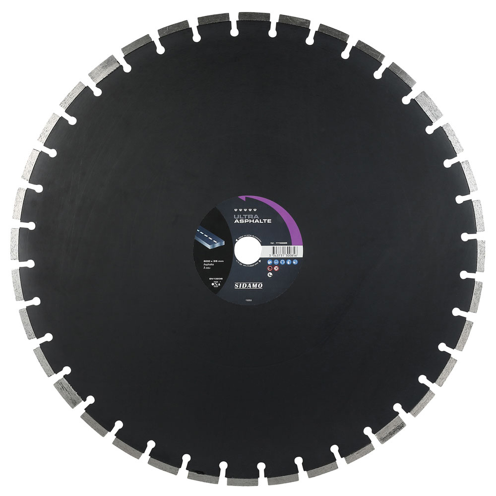 DISQUE DIAMANT ULTRA ASPHALTE D. 600 x 35 x h 10 SIDAMO - 11130085