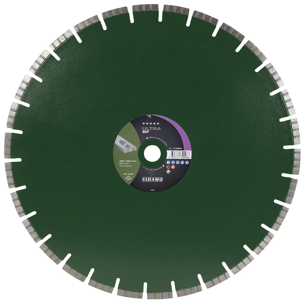 DISQUE DIAMANT ULTRA BF D. 450 x 25,4 x h 10 SIDAMO - 11130098