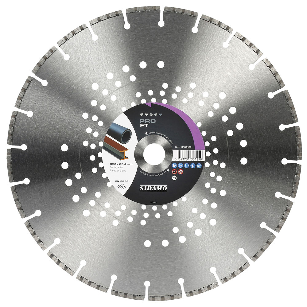 DISQUE DIAMANT PRO FT D. 350 x 25,4 x h 5 SIDAMO - 11130125