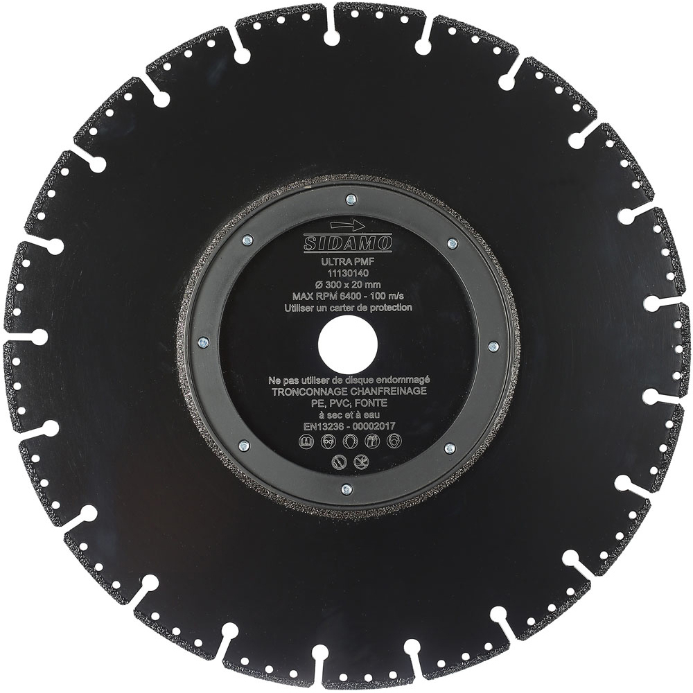 DISQUE DIAMANT ULTRA PMF D. 300 x 25.4 x h 3 SIDAMO - 11130140