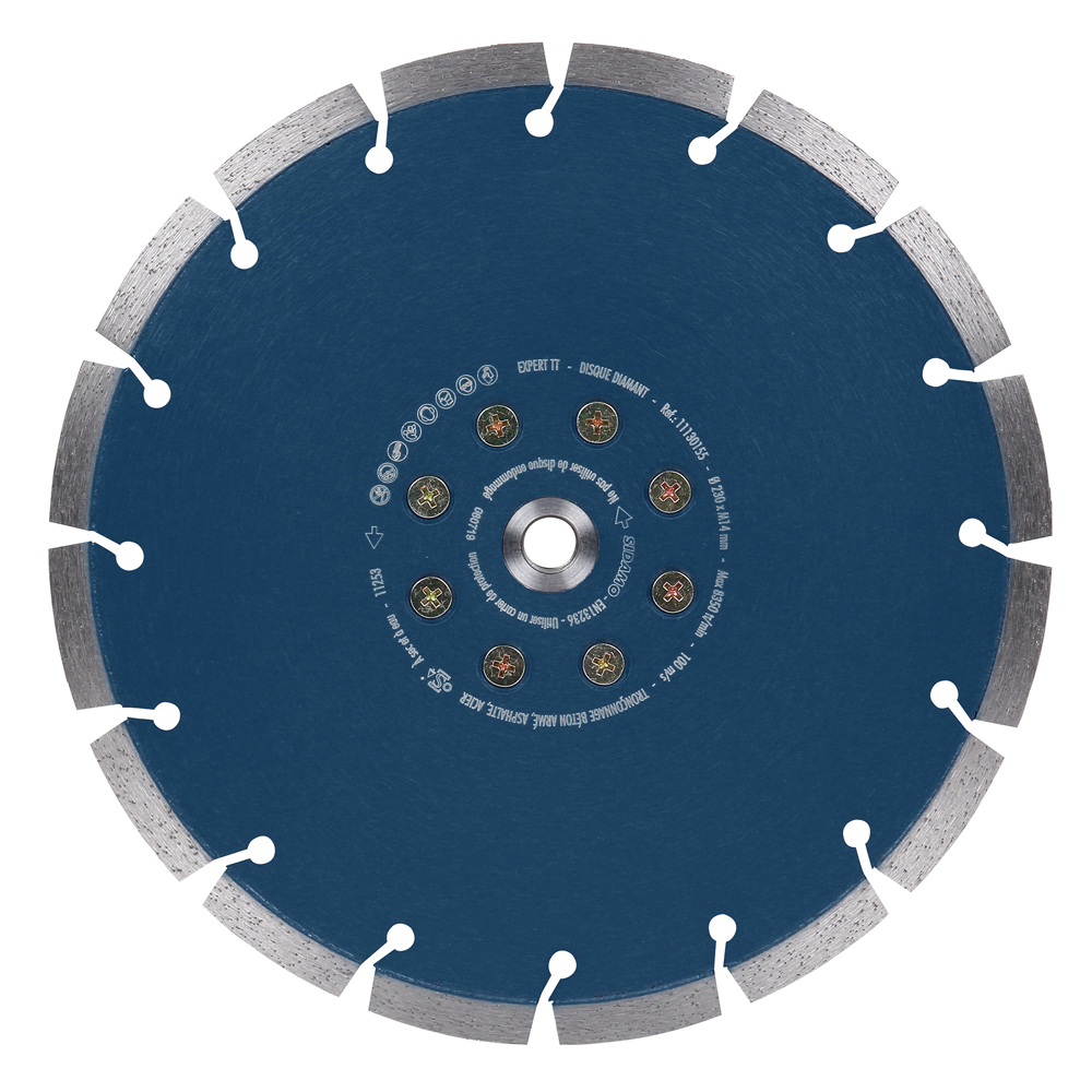 Disque diamant EXPERT TT pour tronçonnage béton armé, asphalte et acier à sec et à eau SIDAMO - 11130155
