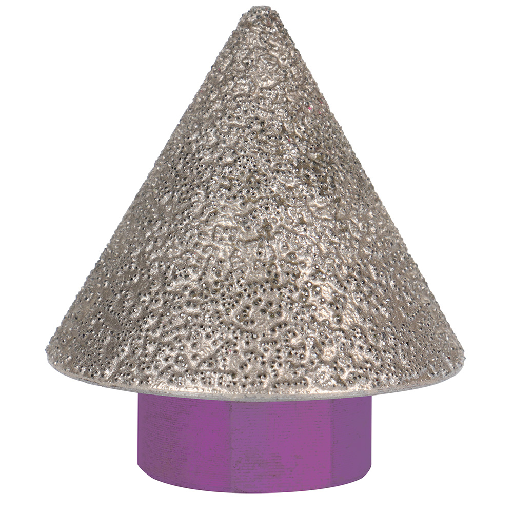 Fraise conique diamant D2-38 pour façonnage à sec de céramique, marbre et composites SIDAMO - 11130189