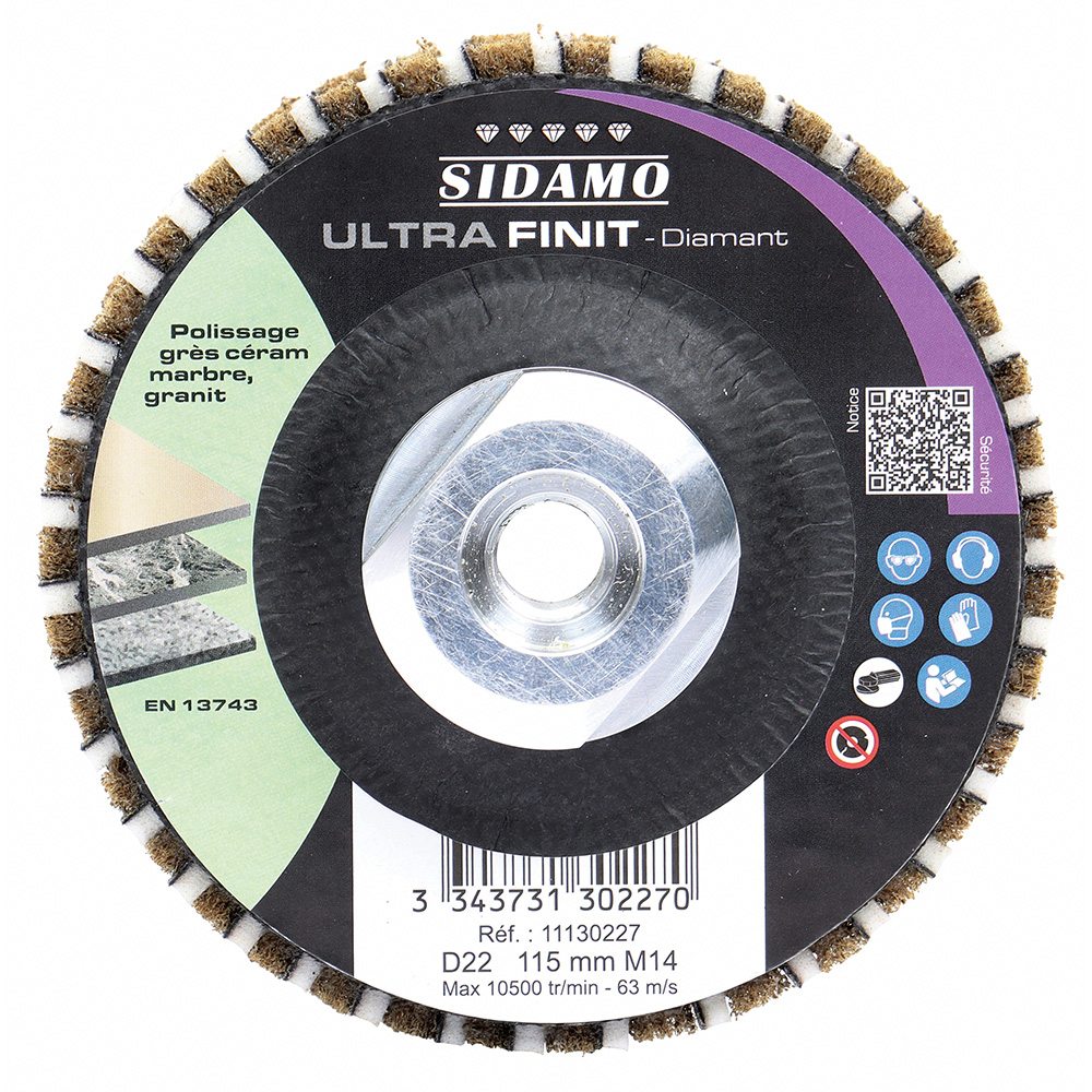 Roue diamantée à profil demi‑rond ULTRA FINIT SIDAMO - 11130227