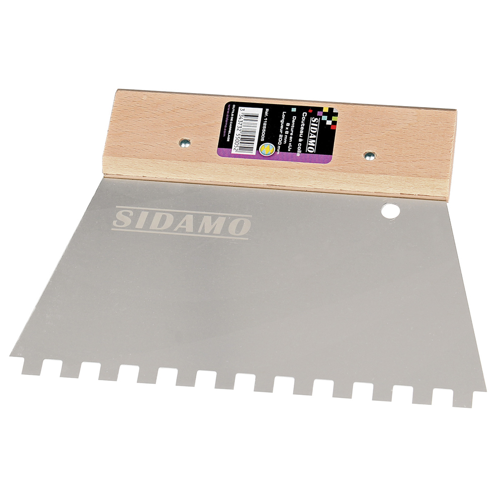 COUTEAU A COLLE 200 MM DENTURE ''U'' 8 X 8 MM SIDAMO - 11255005