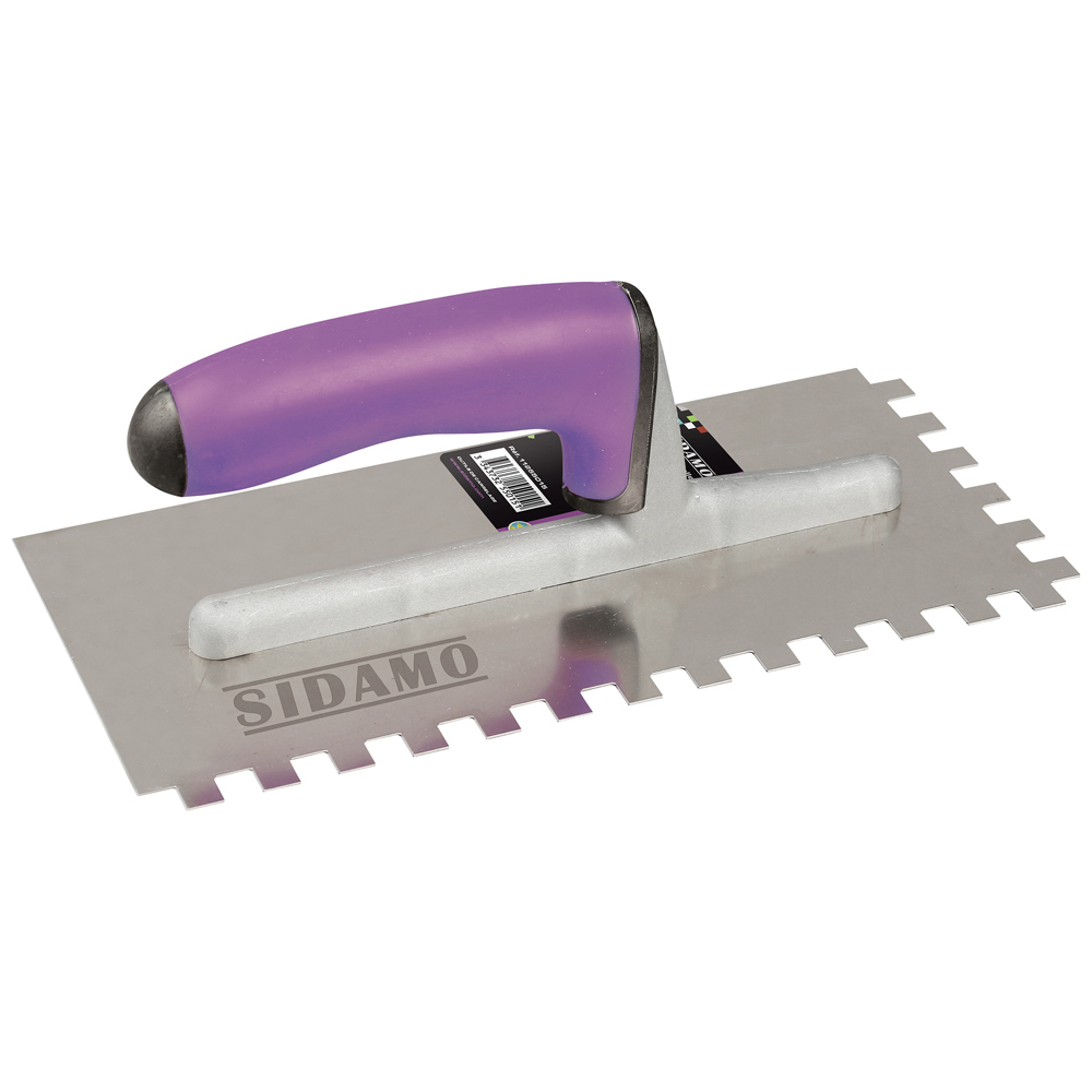 Platoirs à colle en U 10 x 10 mm pour application uniforme de colles et enduits SIDAMO - 11255015