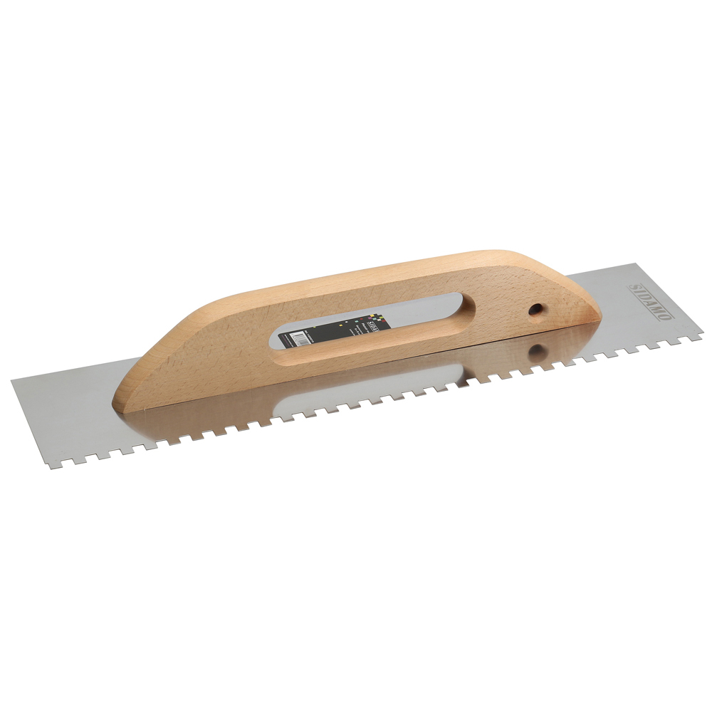 Platoir à colle en U 480 x 125 m pour application uniforme de colles et enduits SIDAMO - 11255019