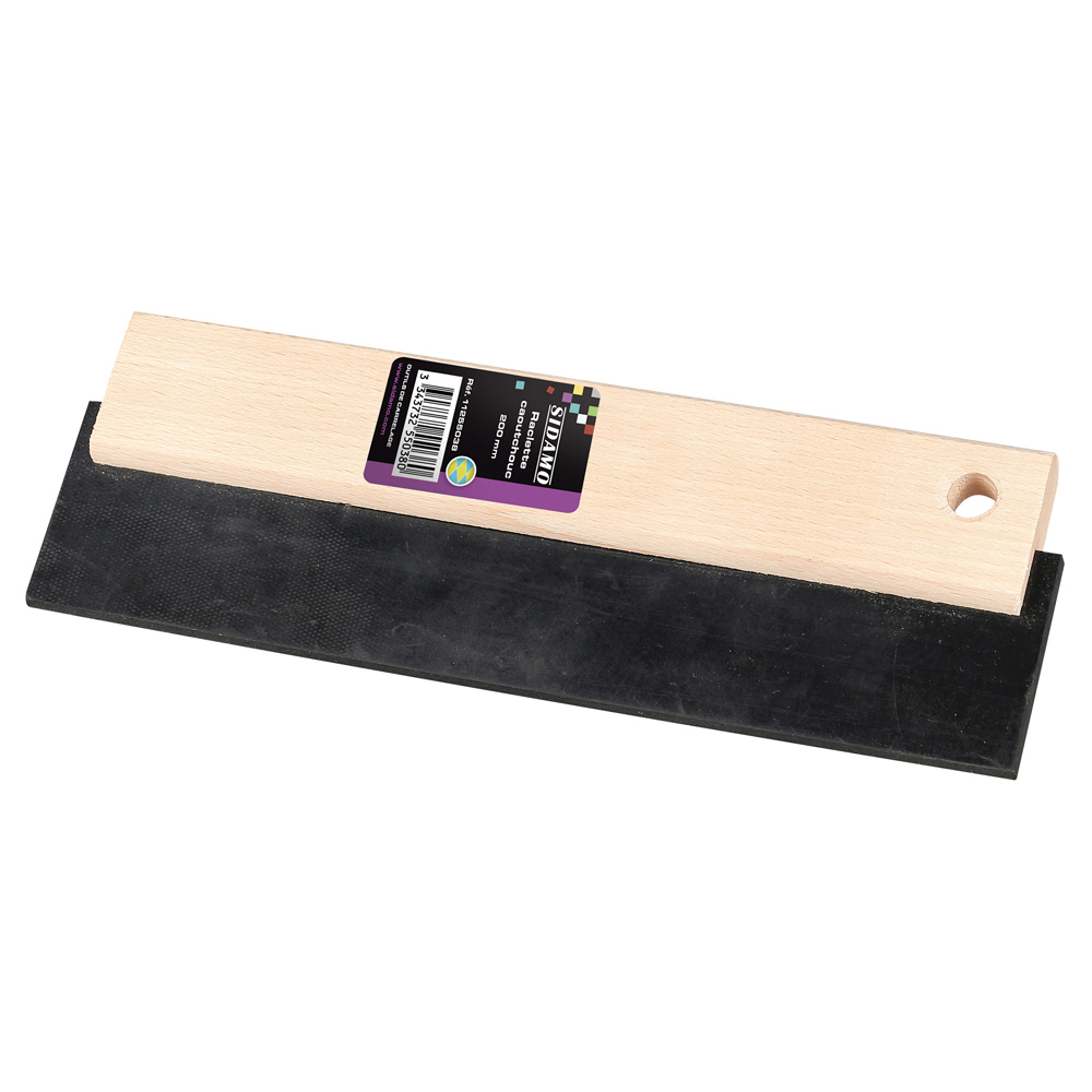 Raclette caoutchouc noir 200 mm pour remplissage des joints de carrelage SIDAMO - 11255038