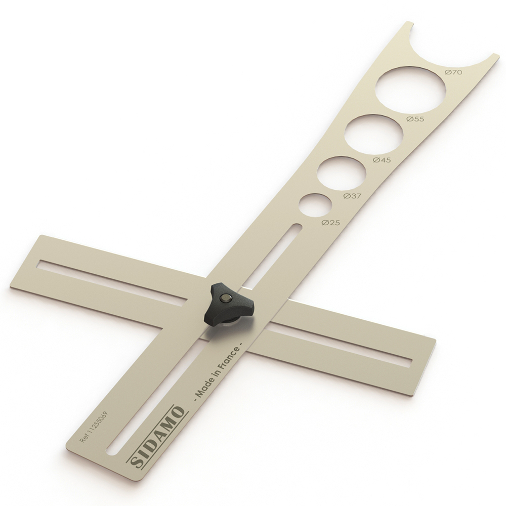 Gabarit de localisation GAB PERC 500 pour percer avec précision sur site SIDAMO - 11255069