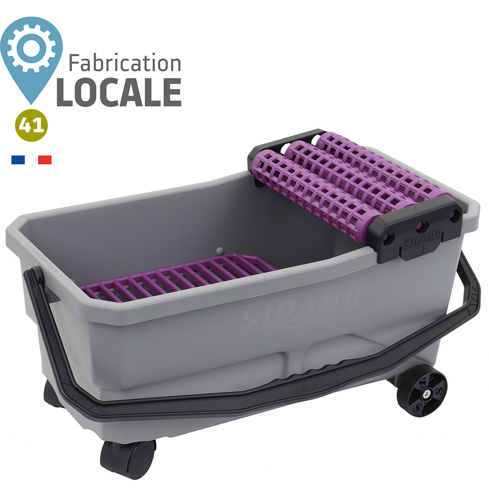 BAC DE RINCAGE DUOBAC 18R AVEC ROULETTES  - SIDAMO - 11255071