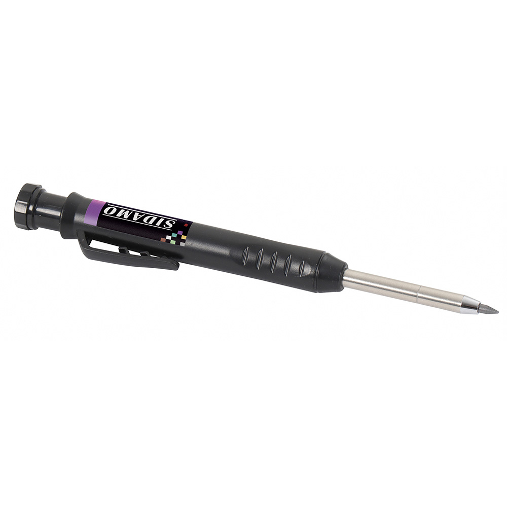 Crayon porte-mines noir pour tracer sur carrelage, céramique et verre SIDAMO - 11255358