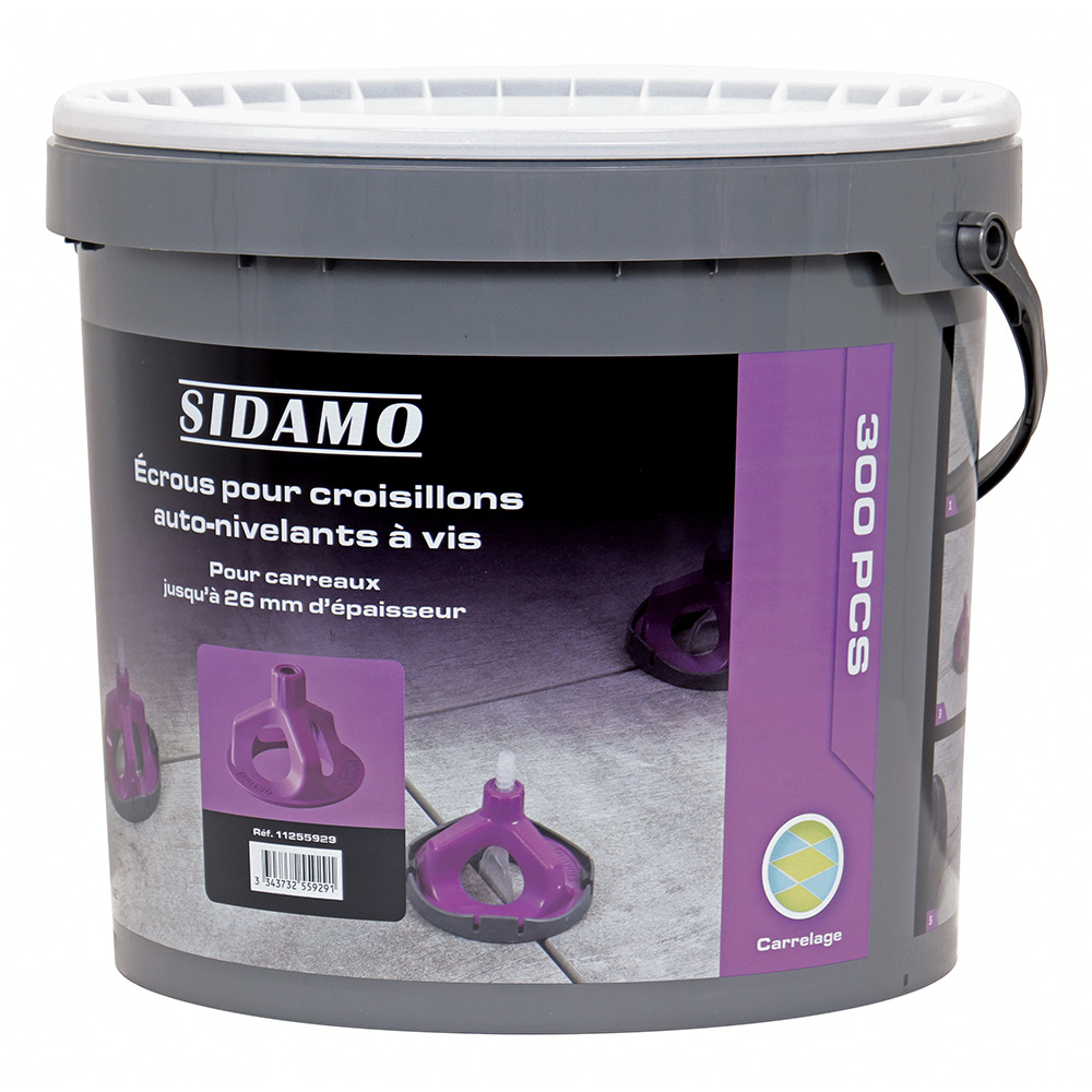 Croisillons auto-nivelants pour écrous auto-nivelants - Carrelage de niveau et joints réguliers SIDAMO - 11255929