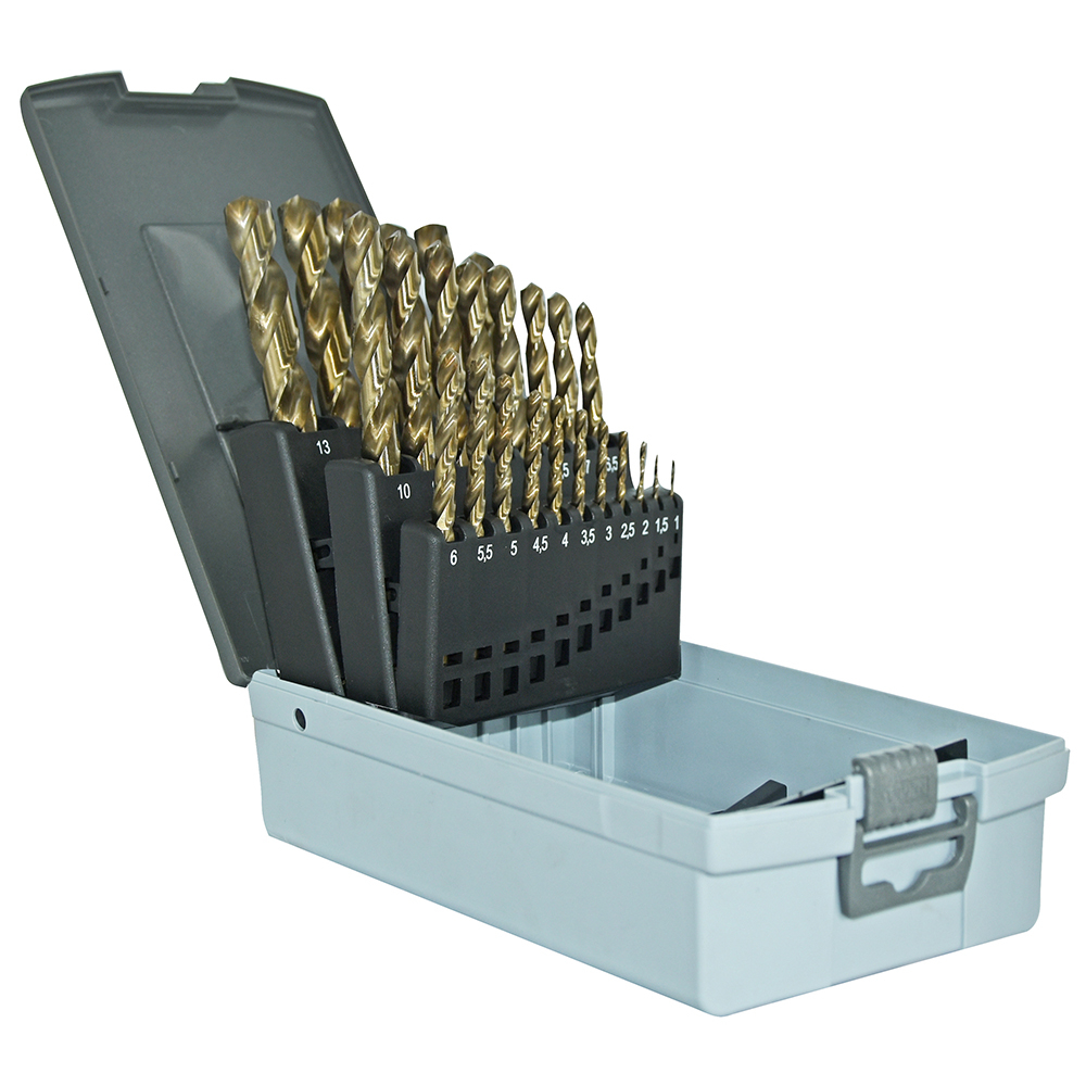 COFFRET DE 25 FORETS METAUX HSS 5% COBALT D.1 A 13 MM / 0,5 MM SIDAMO - 11500000